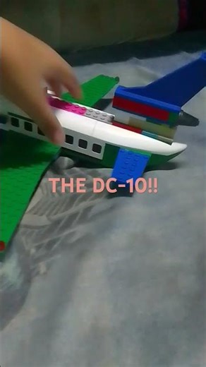 showing my remodeled Lego DC-10
