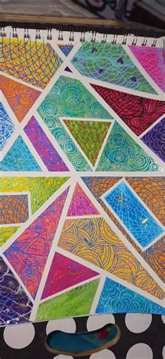 Making Abstract Art using Washi Tape