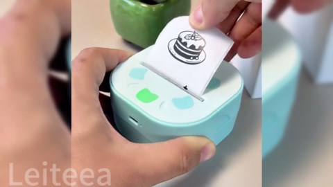 2026 New Sticker Printer, Pocket Inkless Mini Printer, Thermal Portable Bluetooth Wireless Mini Printers Sticker Maker Machine with 3 Rolls Paper for Study Notes Journal DIY Kids Gift (Green)