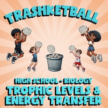 Trophic Levels & Energy Transfer TRASHKETBALL Science Game - No Prep Biology