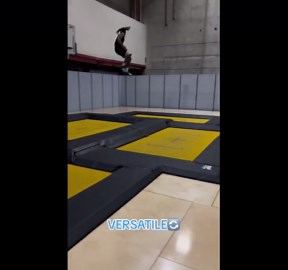 (355) trampoline basketball skills