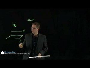 [RévisionsBac.com] - Intersection d'une droite et d'un plan