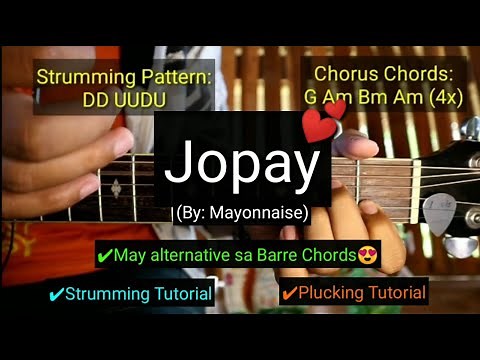 Jopay - Mayonnaise (Easy Chords Guitar Tutorial)