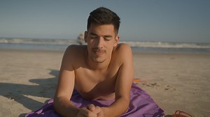 Free stock video - Young man sunbathing