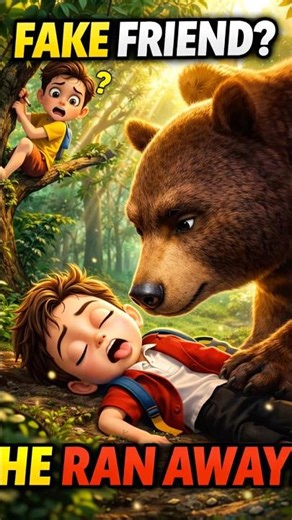 A Bear Tested Their Friendship, Fake Friend, Ran Away|Friendship Story|Best Friends|Moral Story|kid