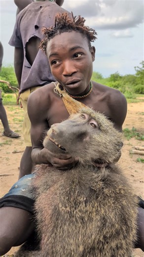 “Incredible hunting skills — bushmen hunters take down a baboon #africa #culture