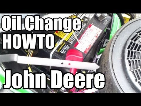 Quick Oil Change HOWTO - John Deere D-Series Lawn Mower