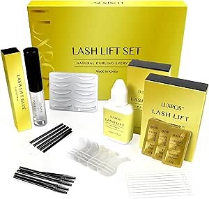 Lash Lift Kit for Eyelash Lamination: Made in Korea Professional Eyelash Perm Kit - Natural Lifting & Curling Salon Quality at Home