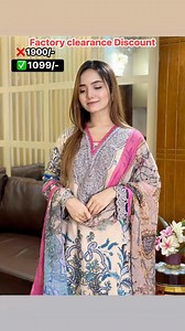 Factory Clearance Discount..! Best Deal 🤝 ✅Offer Price: 1099/-Only (NOW) ❌regular price: 1900 Dress details: - 2 embroidery patches for neck & sleeve -Unstitched -Top silk base cotton material - cotton Salwer - chiffon dupatta with beautiful print Guaranteed reasonable price in Bangladesh.. | Style by Fardina