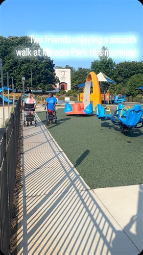 This is an example of how Miracle Park is great for all ages and all abilities! Thank you donors for making it a place for us to come together! #weloveourdonors #miracleparkrh | Rock Hill Miracle Park