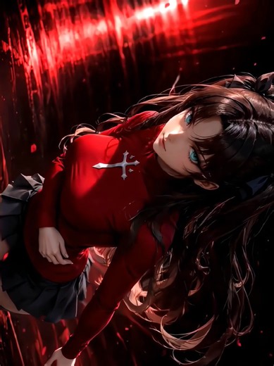 Rin Tohsaka Crimson After Dark AMOLED Live Wallpaper