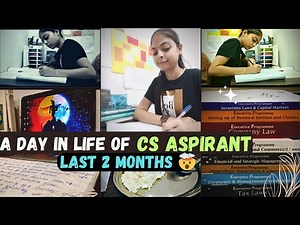 A day in life of Company Secretary Student |CS Executive| CS professional| CS Talks|study vlog#icsi