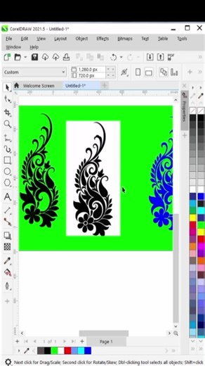 tarce black black and white image in Corel draw daily tips and tricks