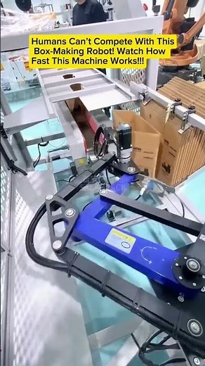 This Robot Builds Boxes Faster Than Humans Ever Could #robot #factory #automation USA WOW!!! VIRAL!