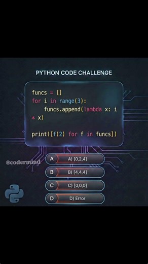 Lambda Late Binding Trap 😱🐍 #shortfeed #python #codermind