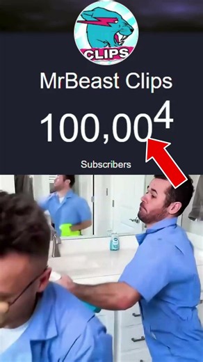 MrBeast Clips Hits 100K SUBSCRIBERS ! 📹🔥🇺🇸 #shorts #mrbeast #100k #viral #playbutton #youtube