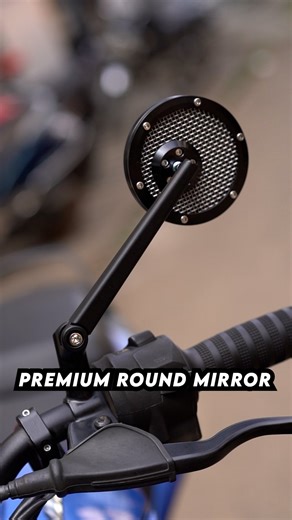 Team Redditch on Instagram: "BSDDP Premium Round Mirror with Mesh Give your bike a clean retro + sporty upgrade with the BSDDP Premium Round Mirror with Mesh—stylish looks with clear rear visibility. Features: Premium round mirror design with mesh styling Clear & wide rear view for safer riding Strong build quality with sturdy mounting Vibration-resistant for stable visibility Universal fit for most motorcycles Perfect for café racer, scrambler & street builds Available now at Team Redditch, you