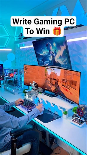 Gamers Biggest Gaming Room Setup 😱 Gaming PC #ps5 #gaming #gamingcommunity #shorts #xboxseriesx