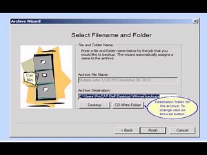 How to Archive using the Archive Wizard