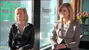 Arianna Huffington, Founder of the Huffington Post and Kathy Calvin, President of the UN Foundation