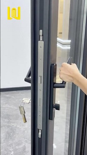 The Strong Multi Point Lock System #aluminumdoors #doorlocksystem #newhomeconstruction