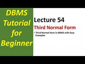 Third Normal Form with example | 3rd Normal Form | Third Normal Form in Normalization in DBMS