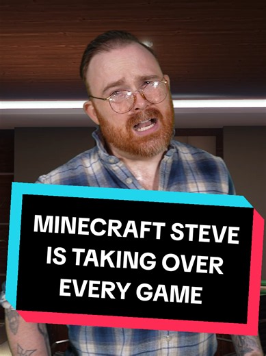 Minecraft Steve is taking over every video game every created 😳 #gaming #minecraft #gamer #funny