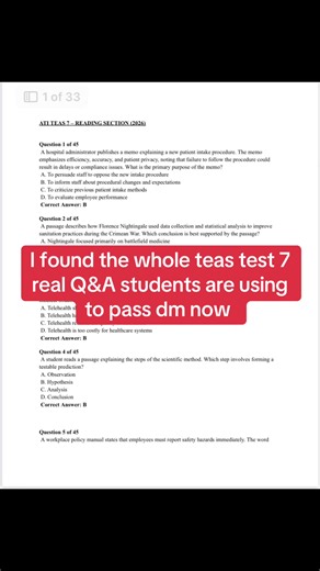 #TEASprep #TEASquestions #TEASstudy #TEAStips #ATITEAS