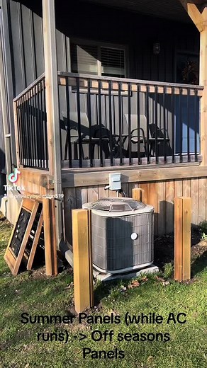 Removable Panels to Disguise Your AC Unit