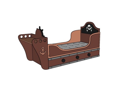 Pirate Boat Bed Plans (plans Only), Plans Cnc Nesting, Perfect for Those Who Love DIY Woodworking (twin Size 35x75) - Etsy