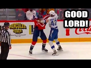 Tom Wilson Curtis Douglas Fight Scrap | Washington Capitals vs Tampa Bay Lightning 2025 Highlights