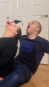 When Mum and Dad FAIL the wine glass challenge 🍷🦷 #WineGlassChallenge #ChippedATooth | LadBaby