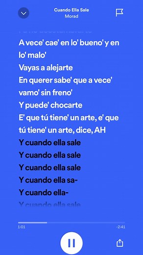 Cuando Ella Sale #morad #speedsongs #lyrics #fyp #spotify #fy #cuandoellasale #spotifylyrics #blowthisup