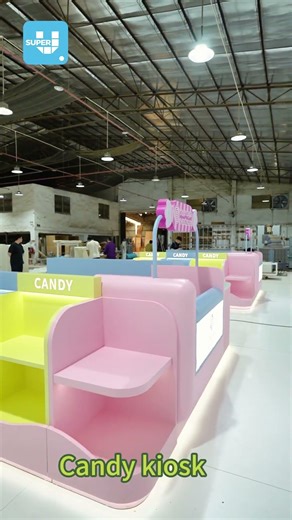 Custom Candy Counter | Curved Aesthetics & Colorful Display.#candy