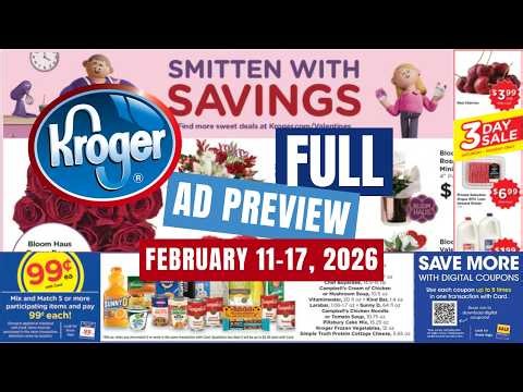 *3 DAY SALE* Kroger FULL Ad Preview for 2/11-2/17 | 5x Digitals, BOGO, Weekly Digitals, & MORE