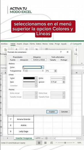 Insertar imágenes en Excel