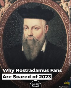 2.7M views · 10K reactions | If you thought 2022 isn’t going so well, just look at Nostradamus’ predictions for 2023… | Sunday Roast | Facebook