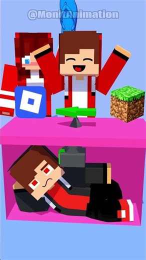 Roblox VS Minecraft: What JJ will choose? - MAIZEN Minecraft Animation #shorts