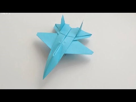 Instructions for folding a Su-27 airplane#origami #toy #diy #hand