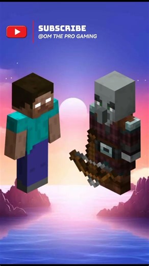 Herobrine vs Pillager 😱 Who is Strong? | Minecraft #shorts #trendingshorts