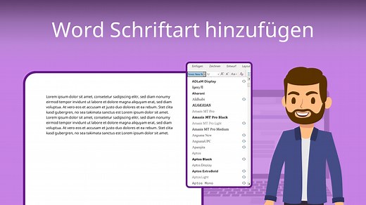 Word Schriftart hinzufügen • einfach erklärt