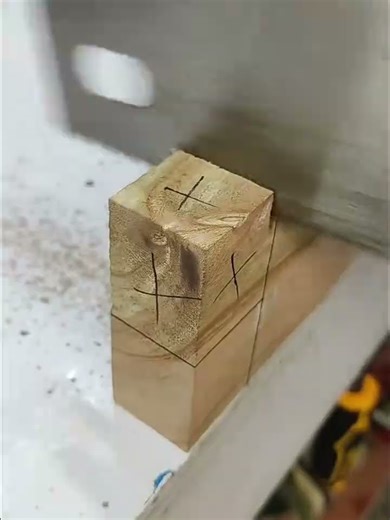 process of connecting wooden elbows #shortsvideo