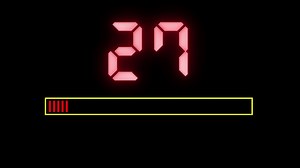 Download Thirty seconds countdown timer with horizontal progress bar for free