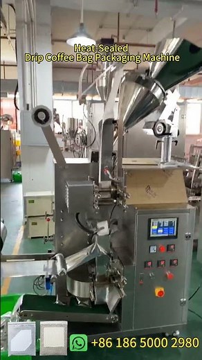 Heat sealed drip coffee bag packing machine with affordable price