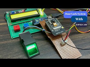 Smart Door Lock System with fingerprint & Camera | esp32 cam