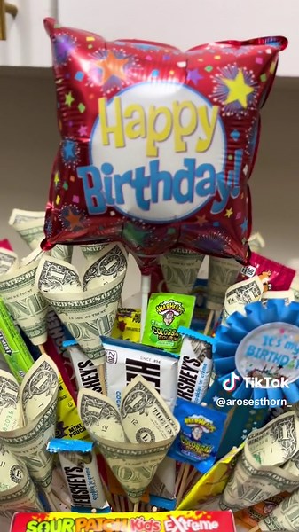 Creative Candy & Money Bouquet for Kids Birthday and Dance Recital