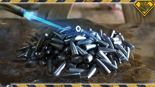 See What Happens When Molten Lead Meets Ice Experiment