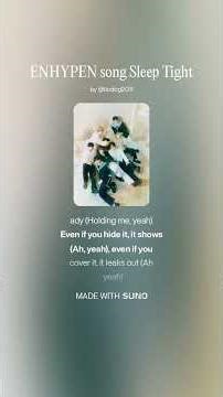 ENHYPEN song Sleep Tight English translation