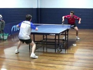 Backhand Banana Flick Return of Serve - Greg's Table Tennis Pages