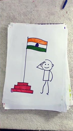 Indian Flag drawing #shirts#utubeshorts #art #drawingideas #trendingshorts #viralshorts#independence